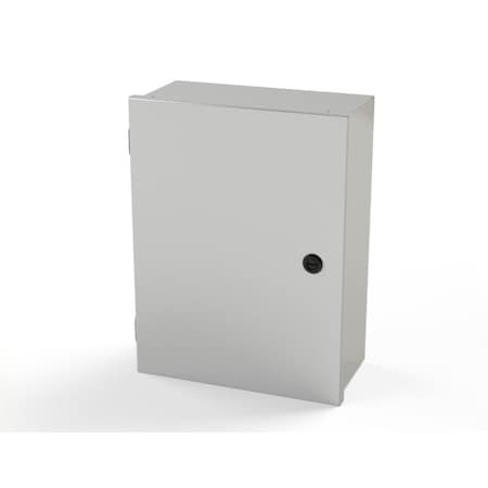 Saginaw Control & Engineering 1/4 Turn Latch Electrical Enclosures, 16 in H, 6 in D, 12 in W, NEMA 1, Carbon Steel SCE-16N1206LP